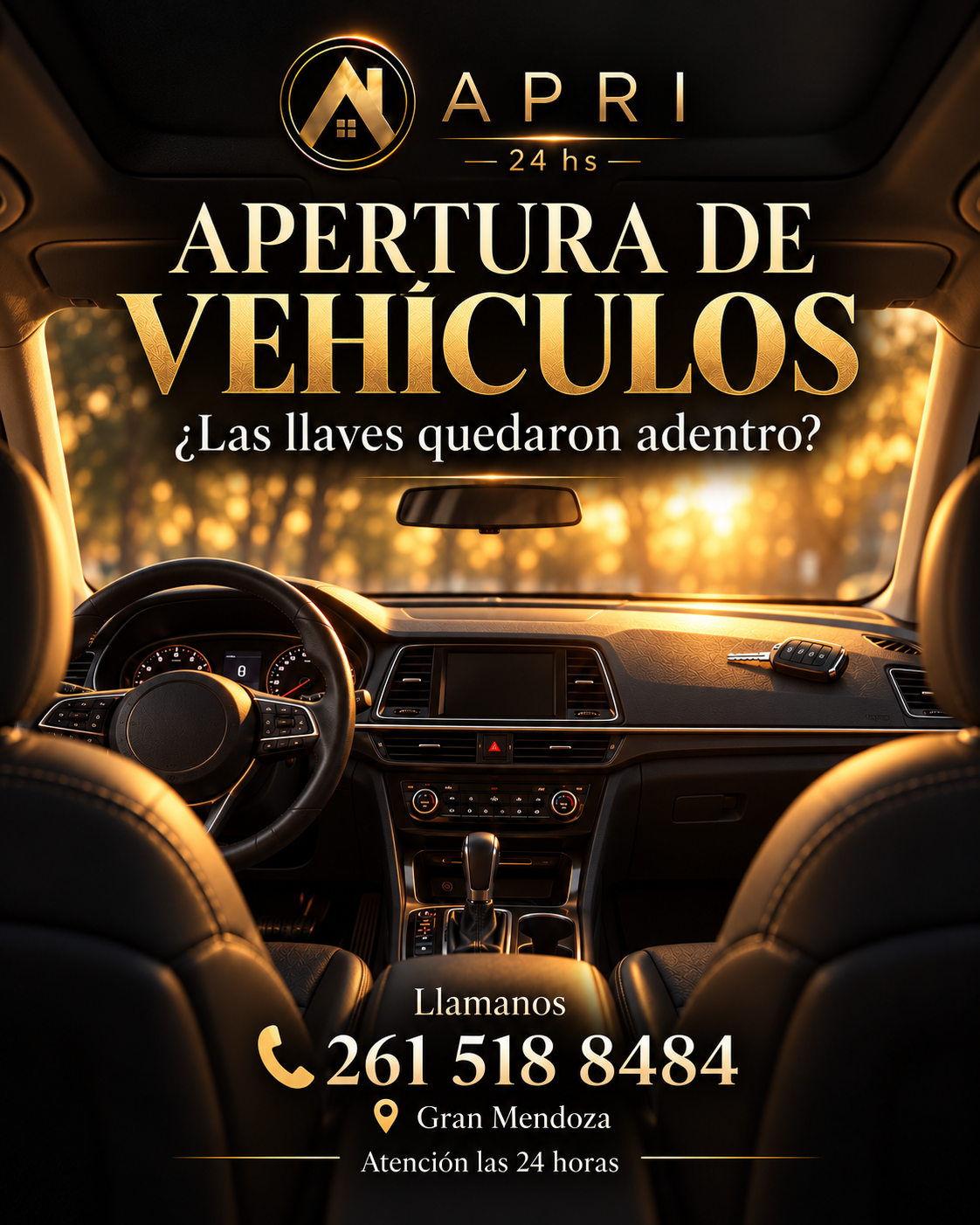 Material promocional APRI: Apertura de vehículos